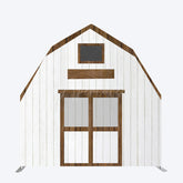 Aperturee - Aperturee Grey Brown Farm Barn Door Arch Birthday Backdrop